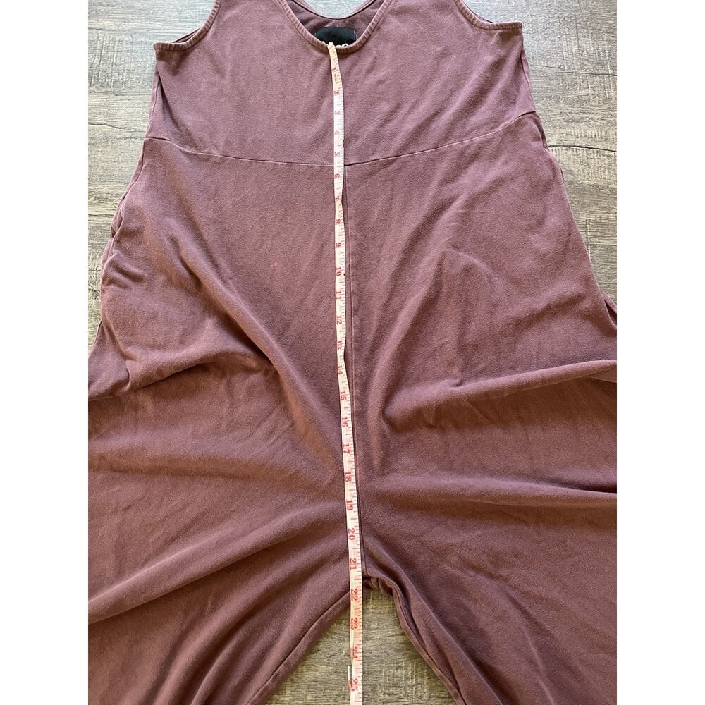 Mien Women’s Purple Lakeside Organic Cotton Wideleg Jumpsuit Made In USA Medium - Picture 7 of 10